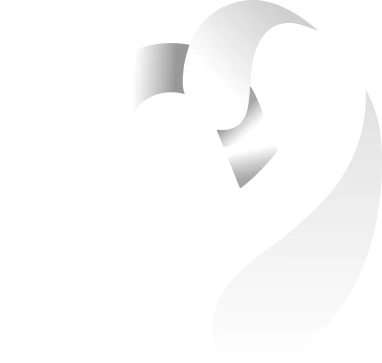Le symbole d’AudiCheck&nbsp;: la lettre A et une oreille, en blanc sur le dégradé bleu.