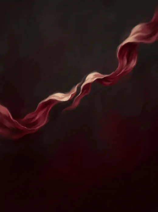 Carte « romance »&nbsp;: un ruban rouge.