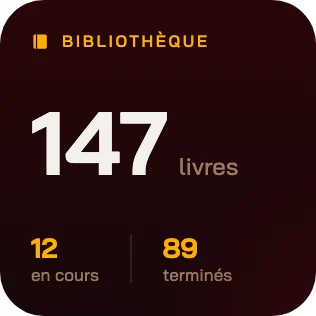Le petit widget « Bibliothèque » de BOOXS.