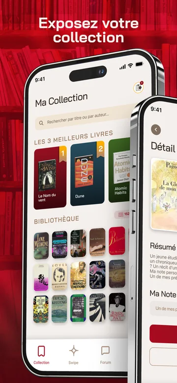 Le 1er aperçu App Store de BOOXS en ligne&nbsp;: « Exposez votre collection ».